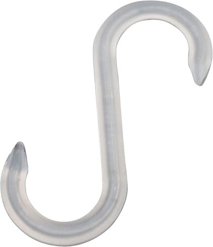 100 Biltong Plastic S-Hooks – 3" x 1" Meat Hanging Hooks for Drying & Smoking Meat | Make DIY Biltong Jerky | BBQ in Style w/ our Sausage Butcher S-Hooks (White) in Saudi Arabia