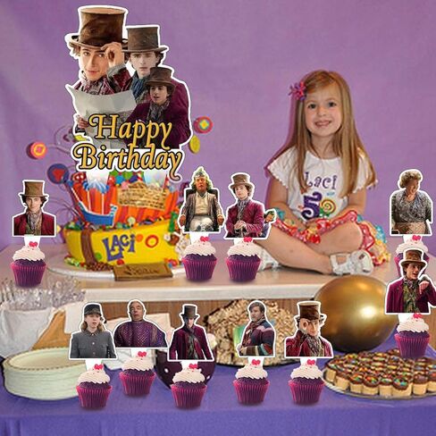 37 قطعة من زينة كعكة ونكا مع قطعة واحدة من أعلى كعكة مصنع الشوكولاتة، 36 قطعة من أغطية الكب كيك اللطيفة لديكورات حفلات أعياد الميلاد in Kuwait