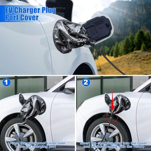 طقم حامل شاحن F FINEC EV على الحائط، حامل شاحن J1772 حامل كابل شاحن EV متوافق مع SAE J1772 حامل صندوق شاحن EV متوافق مع Chevy Bolt Audi Etron BMW EV in Kuwait