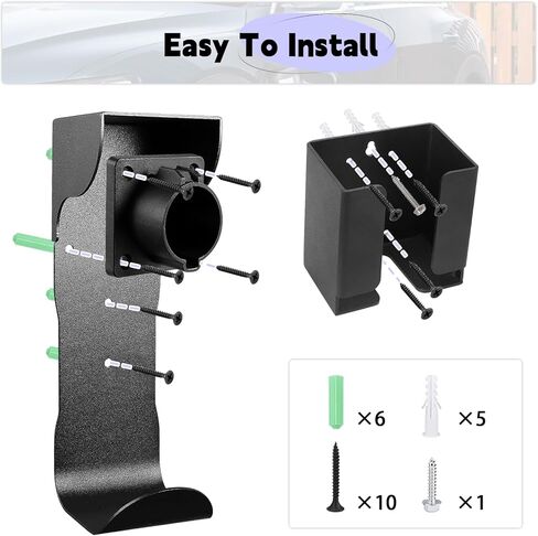 طقم حامل شاحن F FINEC EV على الحائط، حامل شاحن J1772 حامل كابل شاحن EV متوافق مع SAE J1772 حامل صندوق شاحن EV متوافق مع Chevy Bolt Audi Etron BMW EV in Kuwait