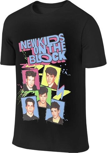 New-Kids On The-Block Design Pure Cotton Breathable T-Shirt for Man Black in Saudi Arabia