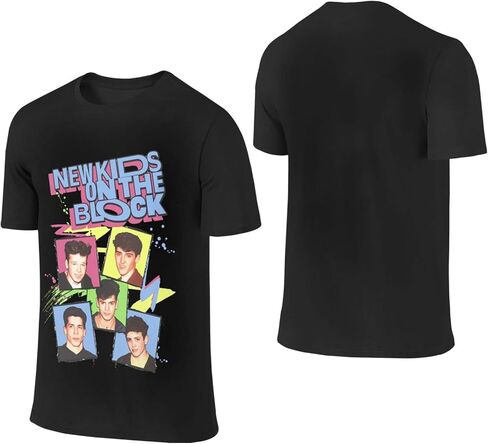 New-Kids On The-Block Design Pure Cotton Breathable T-Shirt for Man Black in Saudi Arabia