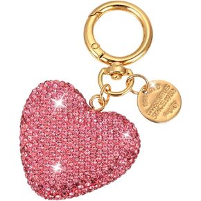 Mabor Rhinestone Heart Keychain for Women Bling Cute Sparkling Key Ring for Car Purse Deco Gift in Saudi Arabia