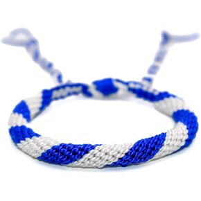 سوار علم نيكاراغوا - Pulsera de Nicaragua - سوار فخر نيكاراغوا - مجوهرات زرقاء وبيضاء قابلة للتعديل للرجال والنساء - صناعة يدوية - تذكار وهدايا للسفر in Kuwait