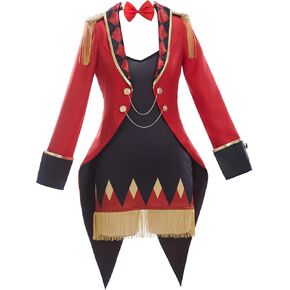 haikyuu Women Ringmaster Costume Halloween Circus Ringleader Dress Outfits Lion Tamer Cosplay in Saudi Arabia