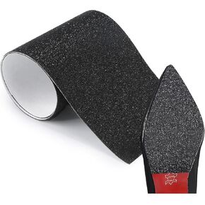 واقي نعل 99 سم ​​للأحذية ذات الكعب العالي، واقي أسفل الحذاء مضاد للانزلاق، واقي نعل ذاتي اللصق للأحذية ذات الكعب السفلي الأحمر والأحذية المسطحة باللون الأسود (5 × 39 بوصة) in Kuwait