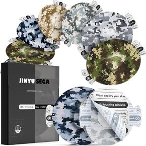 رقع لاصقة من Jinyusega لـ Dexcom G7-20pcs Dexcom G7 فوق رقع مقاومة للماء، مع شريط سهل التقشير وشريط مستشعر CGM لمدة 10-14 يومًا باللون الأسود in Kuwait