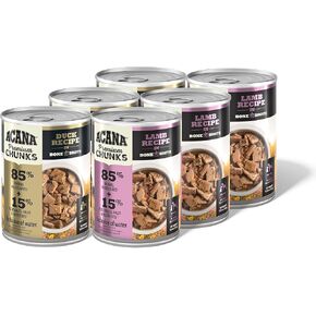 ACANA™ Premium Chunks Wet Dog Food Variety Pack Beef + Lamb Recipes, 12.8oz Cans (6 Count, 3 of Each) in Kuwait