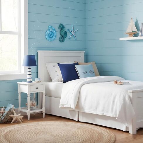 AIM & GGKK 3D Art Ocean Beach Wall Decor Coastal Decorations Sets with Starfish, Seahorse,Conch for Bedroom Bathroom Livingroom Beach House in Saudi Arabia
