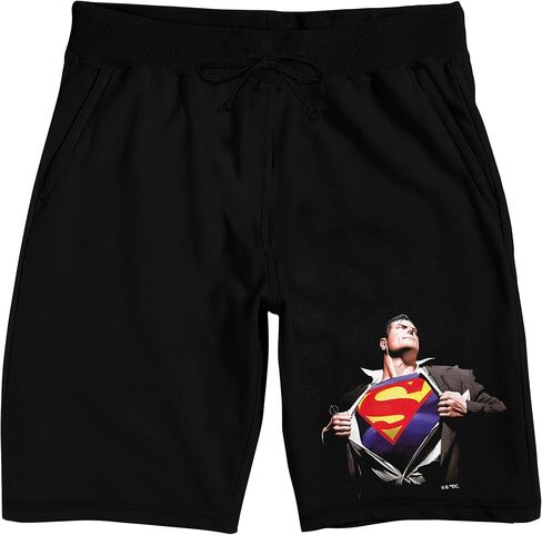 Bioworld Superman Transformation Men's Black Sleep Pajama Shorts in Saudi Arabia