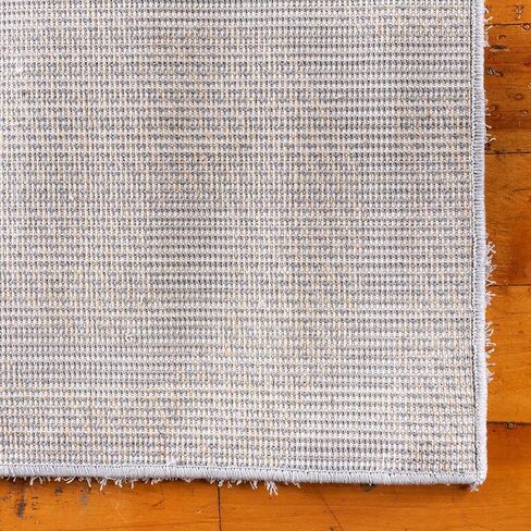 Rugs.com Botanical Shag Collection Rug – 6 Ft Runner Gray Shag Rug Perfect for Hallways, Entryways in Saudi Arabia