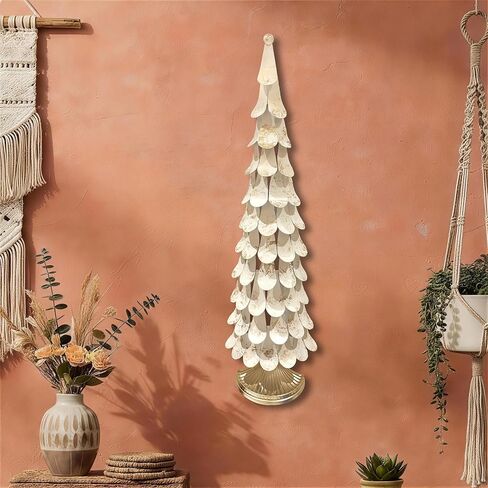 Large 3D Wall Art Ironwork Sculpture Art White Gold Gradient Abstract Tree Metal Wall Art Modern Personalized Wall Art Is Suitable For Wall Decor In Living room Bedrooms Kitchens Bathrooms Offices in Saudi Arabia