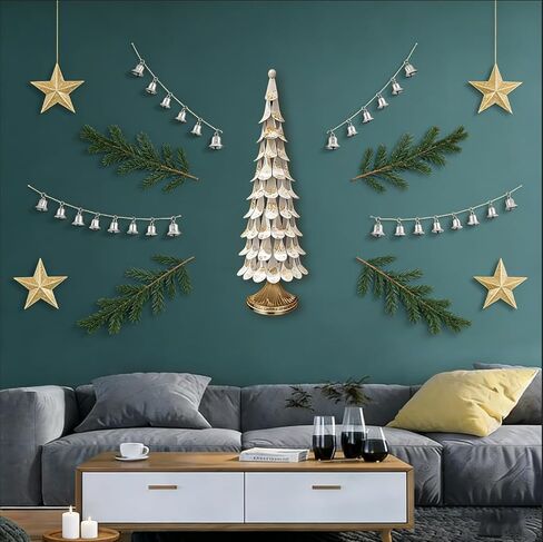 Large 3D Wall Art Ironwork Sculpture Art White Gold Gradient Abstract Tree Metal Wall Art Modern Personalized Wall Art Is Suitable For Wall Decor In Living room Bedrooms Kitchens Bathrooms Offices in Saudi Arabia