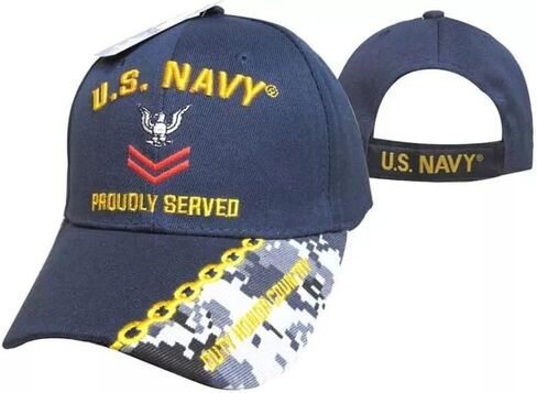 Trade Winds Navy PO 2 E5 Petty Officer 2nd Class Blue hat Officially Licensed by The US Navy in Saudi Arabia