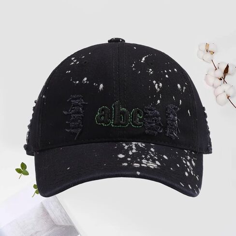 Modern Cotton Baseball Cap with Embroidered Letters – Adjustable Unisex Hat for Casual Wear, Sports, and Outdoor Activities in Saudi Arabia