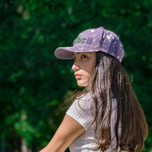 Modern Cotton Baseball Cap with Embroidered Letters – Adjustable Unisex Hat for Casual Wear, Sports, and Outdoor Activities in Saudi Arabia