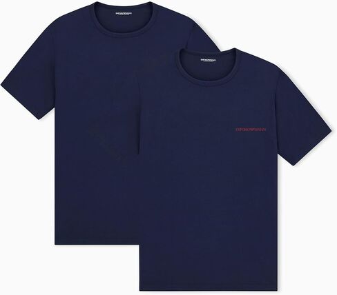 Emporio Armani Mens 2 Pack Pure Cotton Crew Neck T Shirt in Saudi Arabia