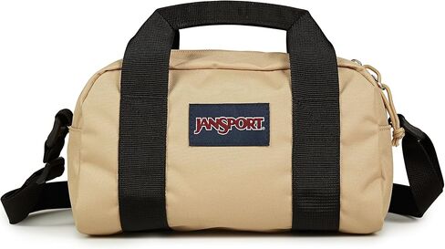 JanSport Weekender Mini Duffel - Travel or Gym Bag, Durable Weekender with Side Grab Handles - Black in Saudi Arabia