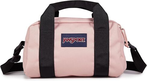 JanSport Weekender Mini Duffel - Travel or Gym Bag, Durable Weekender with Side Grab Handles - Black in Saudi Arabia