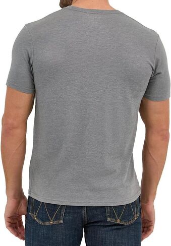 Wrangler Men's Logo Roper Pewter Tee in Saudi Arabia