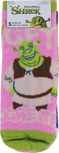 جوارب Hyp Shrek Quotes للسيدات ذات قصة منخفضة، 5 قطع، مقاس الحذاء 4-10 in Saudi Arabia