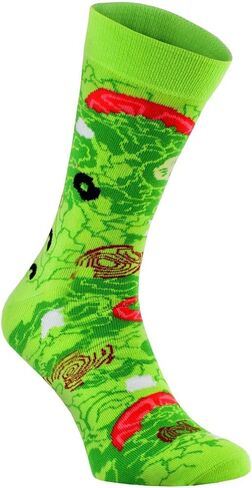 Rainbow Socks - Women Men Cotton Socks Healthy Greek Salad Design in Saudi Arabia