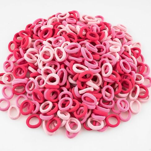 400 PCS Raby Hair Ries - لا ضرر أصحاب ذيل حصان مرن ، ناعم سلس متعدد الألوان للألوان الصغار للأطفال الصغار والفتيات ، وملحقات شعر الأطفال (الأزرق المختلط) in Kuwait