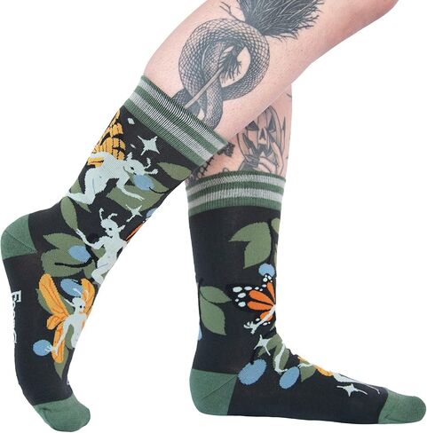 FootClothes Cottagecore Crew Socks Adult Unisex OSFM in Saudi Arabia