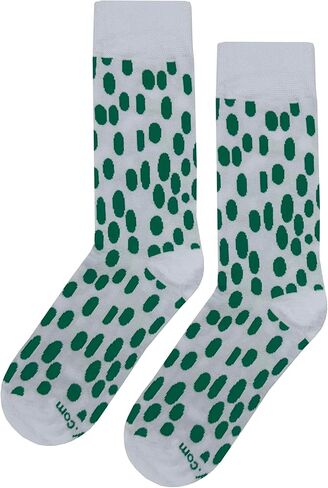 SockFly Polka Dot Dress Socks Funny Novelty Crazy Fun Design Men Size 8-12 Cotton Casual Crew Colorful Funky Gift for Men in Saudi Arabia