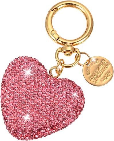 Mabor Rhinestone Heart Keychain for Women Bling Cute Sparkling Key Ring for Car Purse Deco Gift in Saudi Arabia