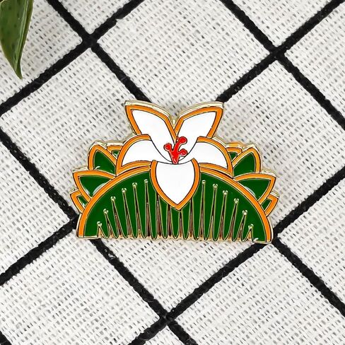 Mulan Comb Enamel Pin - Cooperation Series - Enamel Lapel Pin - Plated Badge for Clothing, Bags, and Lanyards in Saudi Arabia