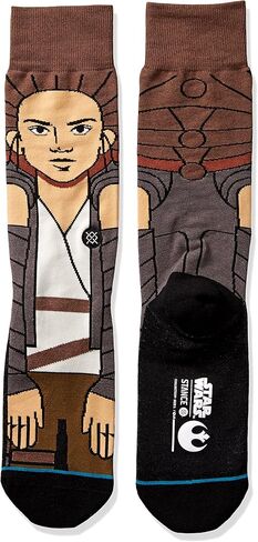 Stance Men's Awakened Star Wars Crew Sock, Grey, M in Saudi Arabia