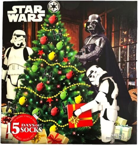 تقويم ظهور الجوارب للرجال من Star Wars 15 يومًا، 6-12 in Saudi Arabia