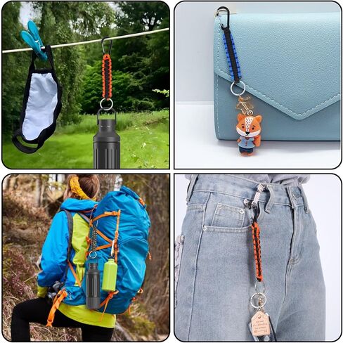MBAIYO 30 Pcs Paracord Keychain, Military Braided Keychain Strap with Key Ring Key Chain for Backpacks Camping Hiking Fishing Durable Paracord Accessories Rope for Men and Women in Saudi Arabia