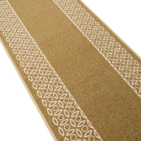 English Home Custom Size Berber Chain Beige Runner Rugs for Hallways 26 inch Wide x Pick Your Size by Feet (Beige, 6 ft x 26 in) in Saudi Arabia