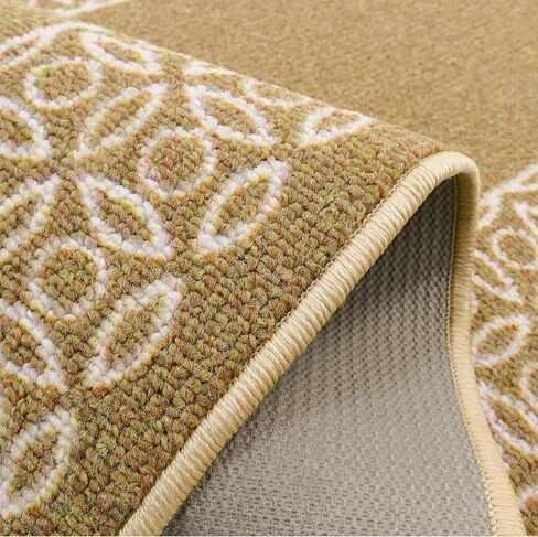 English Home Custom Size Berber Chain Beige Runner Rugs for Hallways 26 inch Wide x Pick Your Size by Feet (Beige, 6 ft x 26 in) in Saudi Arabia