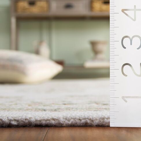 سجادة SAFAVIEH Micro-Loop Collection Runner - 2'3" x 7'، عاجي وفوشيا، صوف مصنوع يدويًا، مثالية للمناطق ذات حركة المرور العالية في غرفة المعيشة وغرفة النوم (MLP902R) in Kuwait