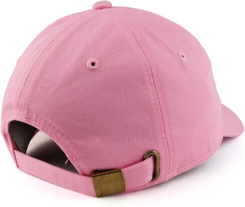 Trendy Apparel Shop Two Rings Pierced Plain Cotton Unstructured Adjustable Dad Hat in Saudi Arabia