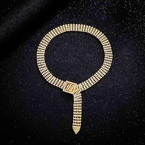 CanB Rhinestone Necklace Choker Crystal Necklaces for Women Charm Pendant Necklace in Saudi Arabia