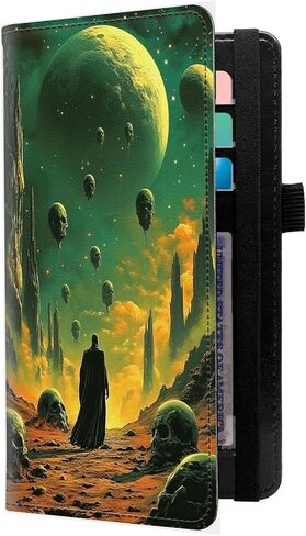 LROTFNGX Checkbook Cover for Duplicate Checks | Leather Checkbook Covers Holder with Pen Loop | Wallet-Style Organizer for Men & Women,American flag Eagle in Saudi Arabia