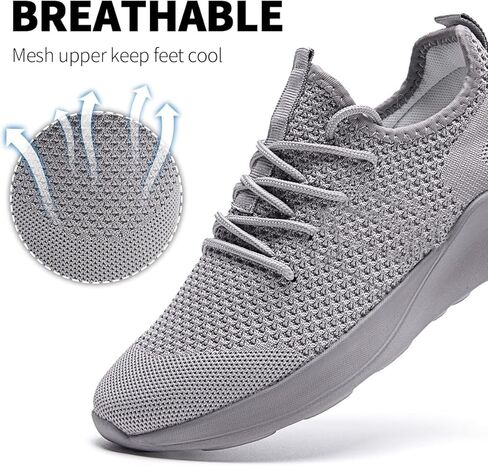 GLYGML Mens Slip On Sport Running Walking Non Slip Lightweight Sneakers Breathable mesh Shoes Knitted Outdoor Working Casual for Men in Saudi Arabia