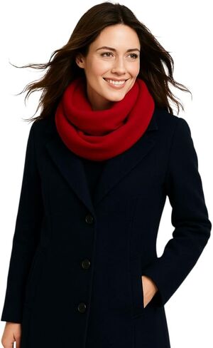 WARMIKUNA Handmade Winter Infinity Scarf – Soft Cashmere Wool Blend – Cozy & Warm Scarf for Cold Weather in Saudi Arabia