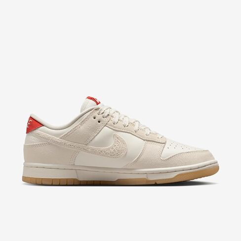 Nike Dunk Low Women's Shoes (HV5231-133, Sail/Picante Red/Flax/Pale Ivory) in Saudi Arabia