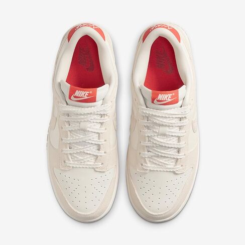 Nike Dunk Low Women's Shoes (HV5231-133, Sail/Picante Red/Flax/Pale Ivory) in Saudi Arabia