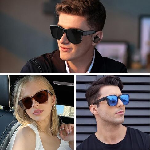 Wzerry Polarized Fit Over Glasses Sunglasses, Wear Over Sunglasses Wrap Around Shades for Men Women UV400 Pretection in Saudi Arabia