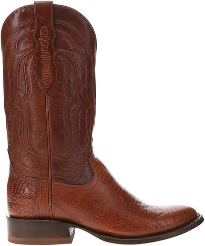 Tony Lama Mens Kirtland 12 Inch Lizard Round Toe Dress Boots Mid Calf - Brown - Size 12 D in Saudi Arabia