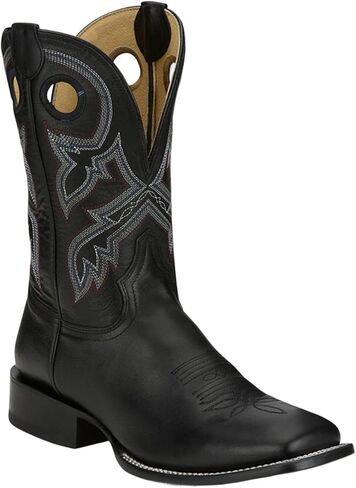 Tony Lama Men's Lars Western Boot Broad Square Toe - RN3517 9 D(M) US Black in Saudi Arabia