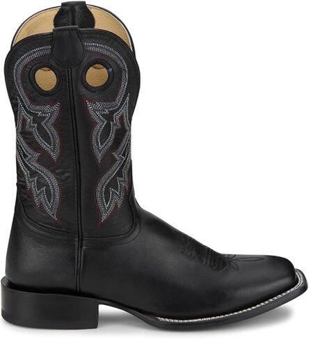 Tony Lama Men's Lars Western Boot Broad Square Toe - RN3517 9 D(M) US Black in Saudi Arabia