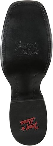 Tony Lama Men's Lars Western Boot Broad Square Toe - RN3517 10 1/2 D(M) US Black in Saudi Arabia