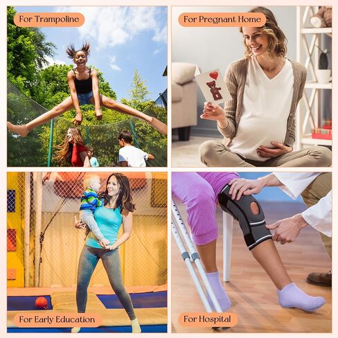 10 أزواج من جوارب اليوجا غير القابلة للانزلاق من Geyoga جوارب لاصقة مضادة للانزلاق جوارب شبشب للمستشفى للرجال والنساء بيلاتيس باليه باري in Kuwait